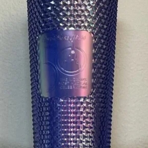 Starbucks Disney 50th Anniv. Studded Tumbler 24oz Venti Iridescent Blue/Purple - Picture 5 of 7